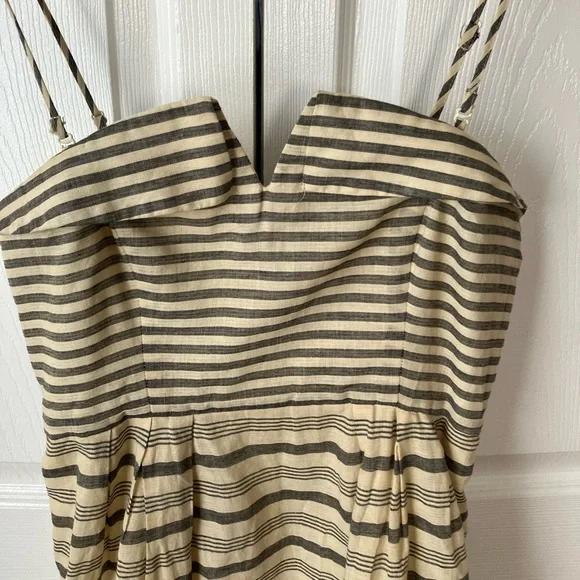 Anthropologie Maeve Striped Linen Blend Dress Size 0 EUC - Picture 6 of 14